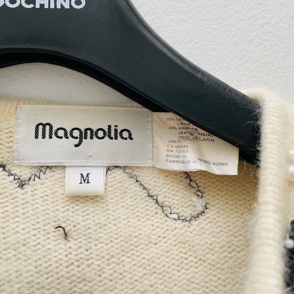 Vintage - Cream Soft Angora Cardigan - Picture 4 of 10